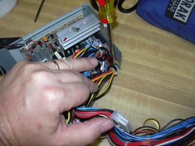 Disassembling the ATX supply