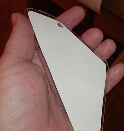 back of plastic after taping