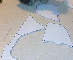 cut out pinball plastic pieces