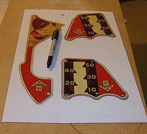 tracing the plastics on lexan