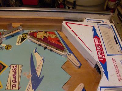 Playfield before cleaning