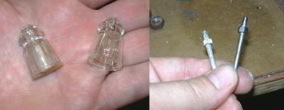 Cleaning the posts and screws