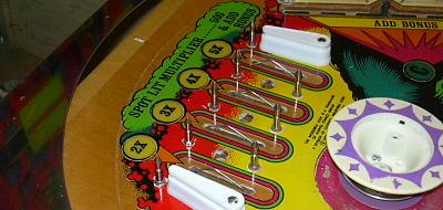 old stock flippers used as posts